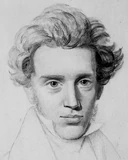 Søren Kierkegaard, Bleistiftskizze von Niels Christian Kierkegaard, um 1840